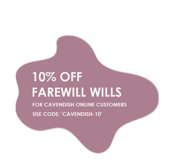 Farewill 10% off blob