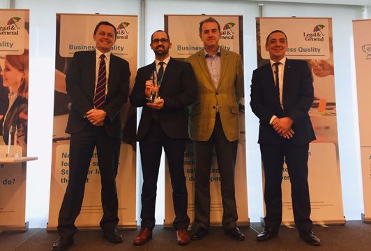 Cavendish Online receive L&G Data Precision Award