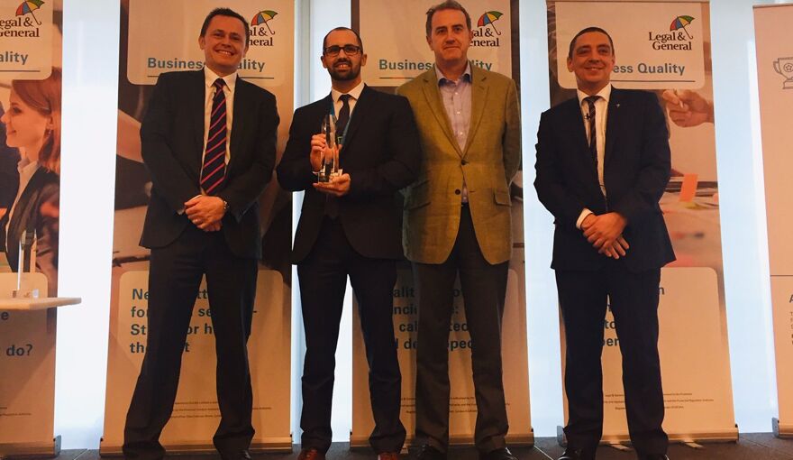 Cavendish Online receive L&G Data Precision Award